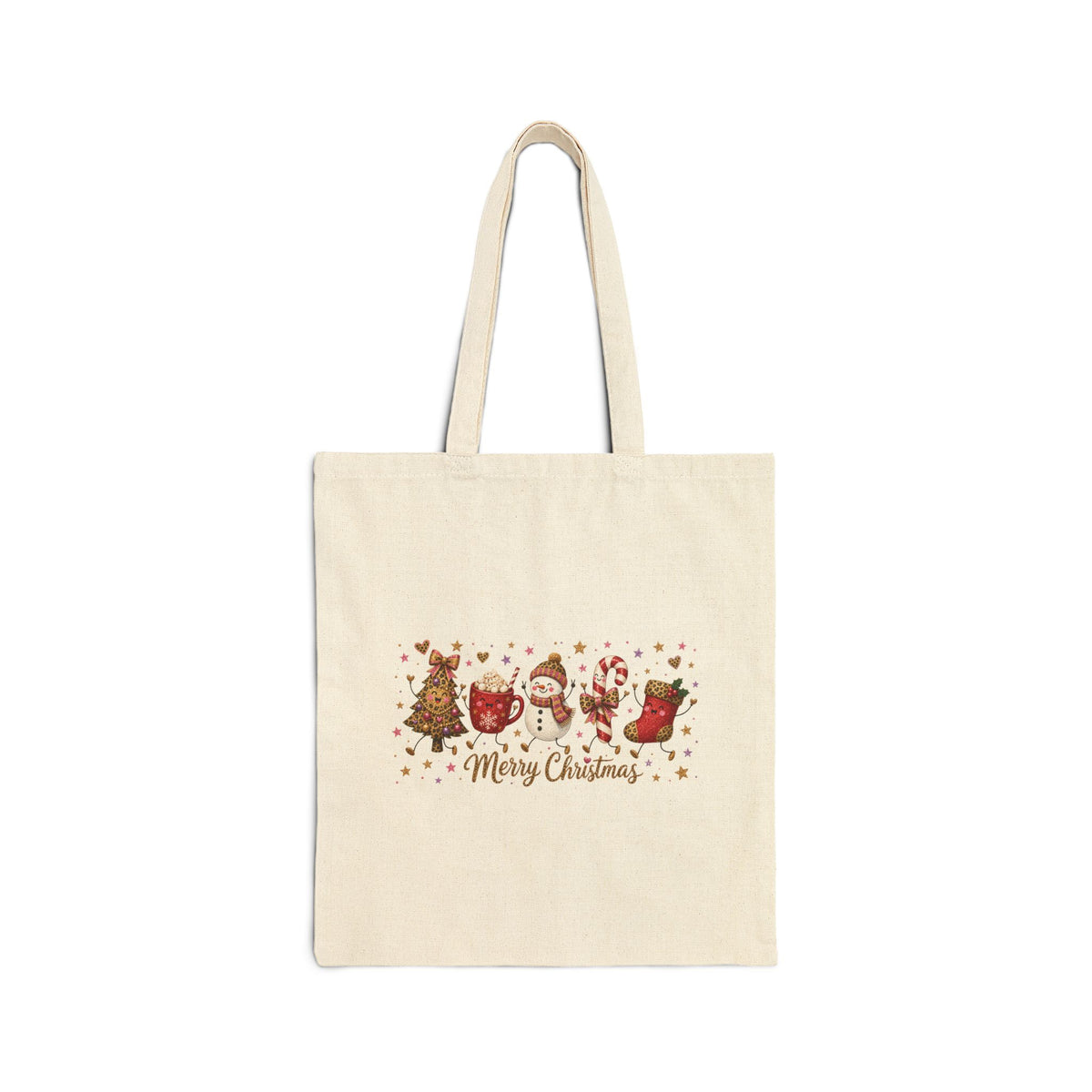 Christmas Gnome Cotton Tote Bag — Merry Christmas Holiday Market Bag