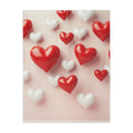 Valentine Hanging Hearts Microfiber Blanket — Two-Side Plush Throw