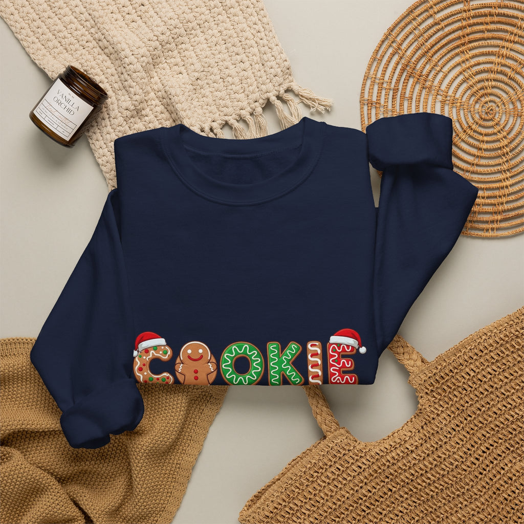 Cookie Crew Crewneck Sweatshirt — Cute Christmas Holiday Baking Graphic