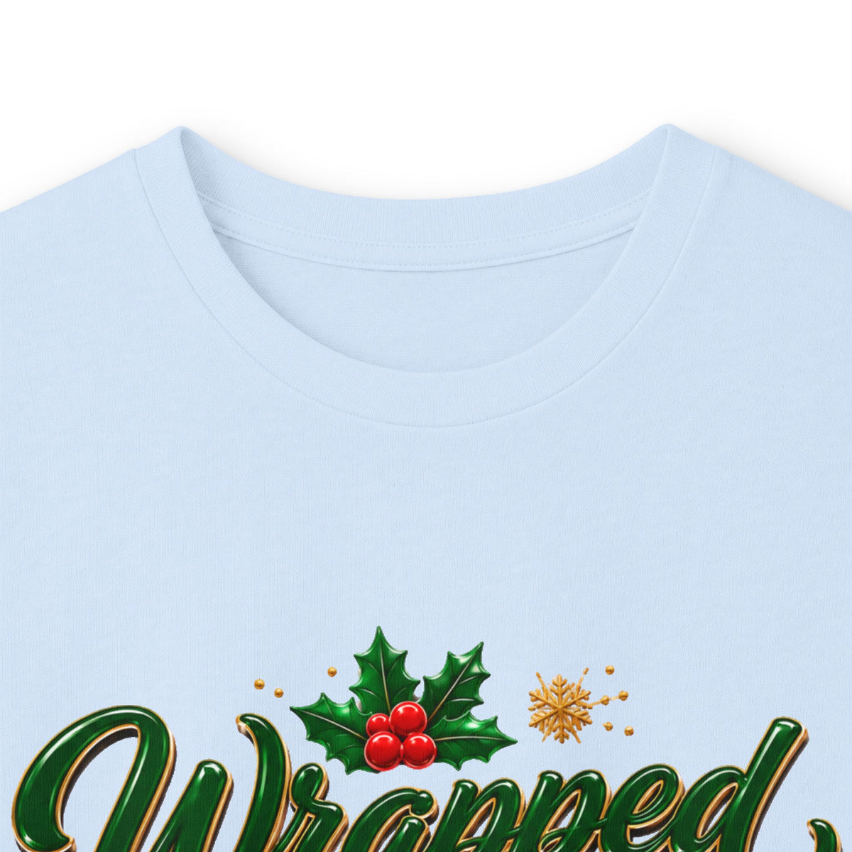 Long Sleeve Tee — "Wrapped in Christmas Love" Holiday Graphic Shirt