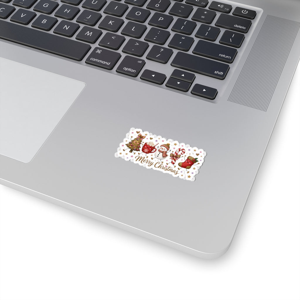 Christmas Sticker - 'Merry Christmas' Holiday Kiss-Cut Decal Pack