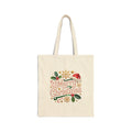Christmas Tote Bag — 'Merry Christmas' Holiday Canvas Shopping Bag