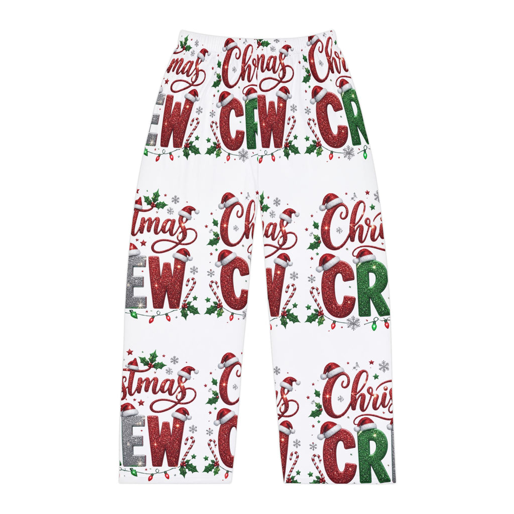 Christmas Crew Pajama Pants — Men’s Holiday Lounge Pants (All-Over Print)
