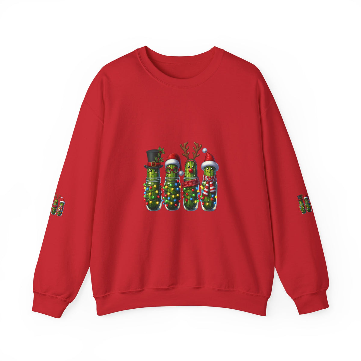 Christmas Pickle Crewneck Sweatshirt — Festive Pickle Family Holiday Sweatshirt