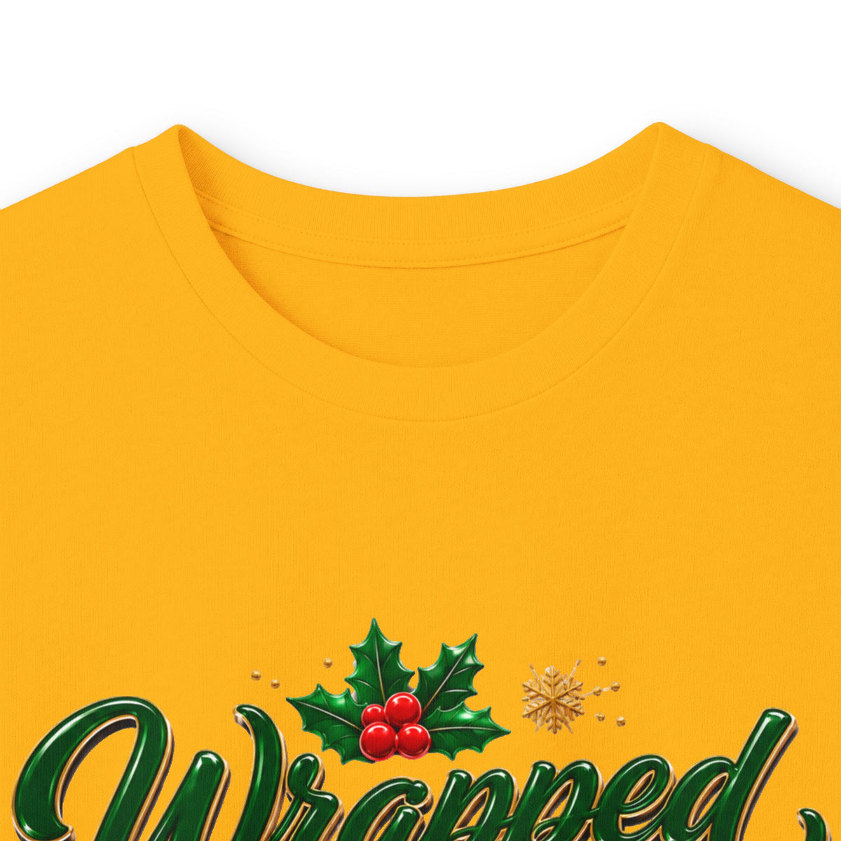 Long Sleeve Tee — "Wrapped in Christmas Love" Holiday Graphic Shirt
