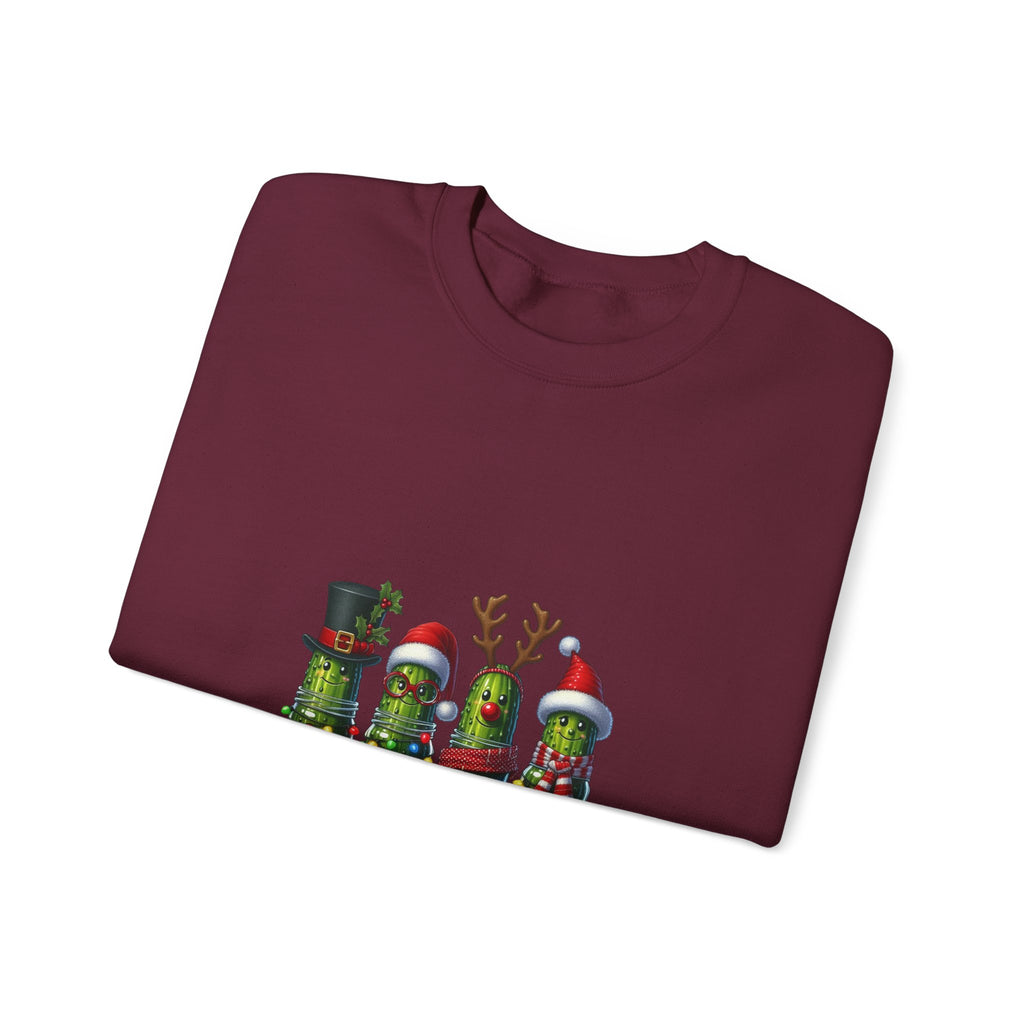 Christmas Pickle Crewneck Sweatshirt — Festive Pickle Family Holiday Sweatshirt