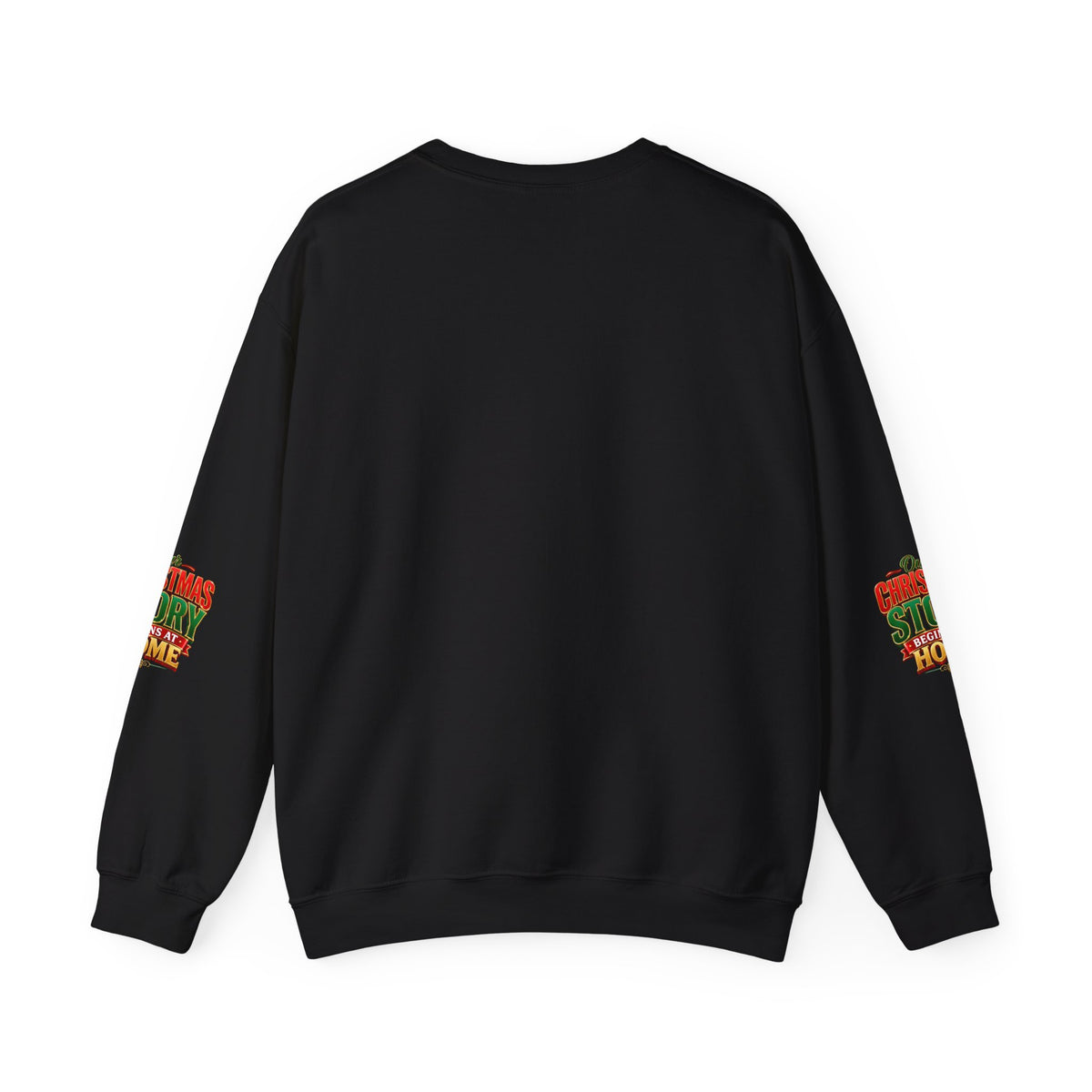 Christmas Love Crewneck Sweatshirt — "Home Is Filled With Christmas Love" Holiday Sweater