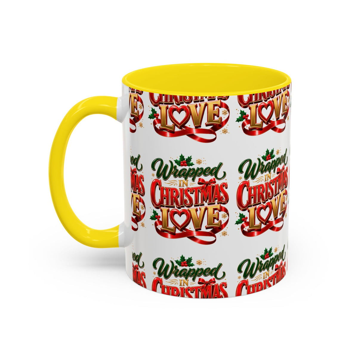 Wrapped Christmas Love Accent Coffee Mug – Festive Holiday Tea & Cocoa Cup