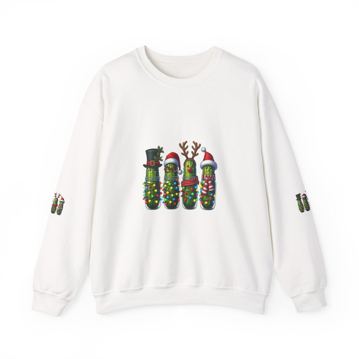 Christmas Pickle Crewneck Sweatshirt — Festive Pickle Family Holiday Sweatshirt