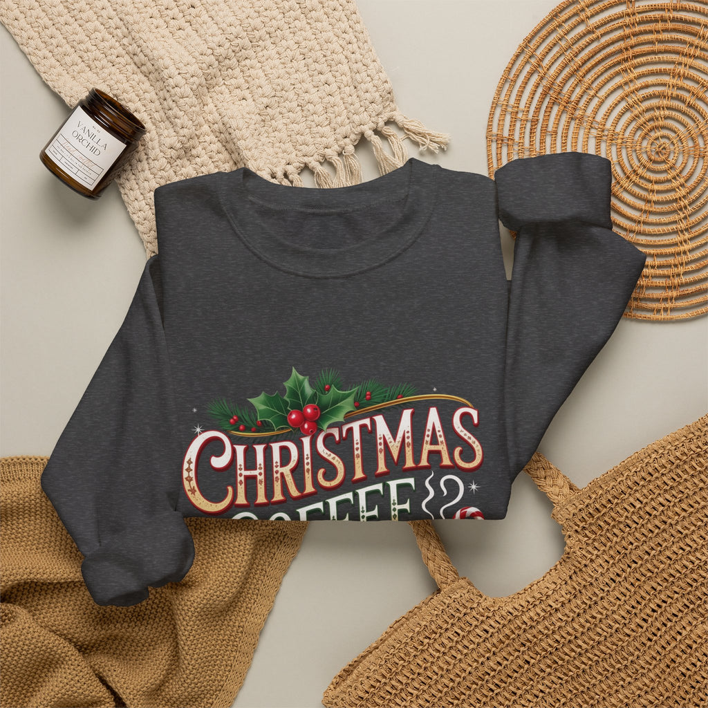 Christmas Coffee Club Sweatshirt — Cozy Holiday Crewneck for Coffee Lovers