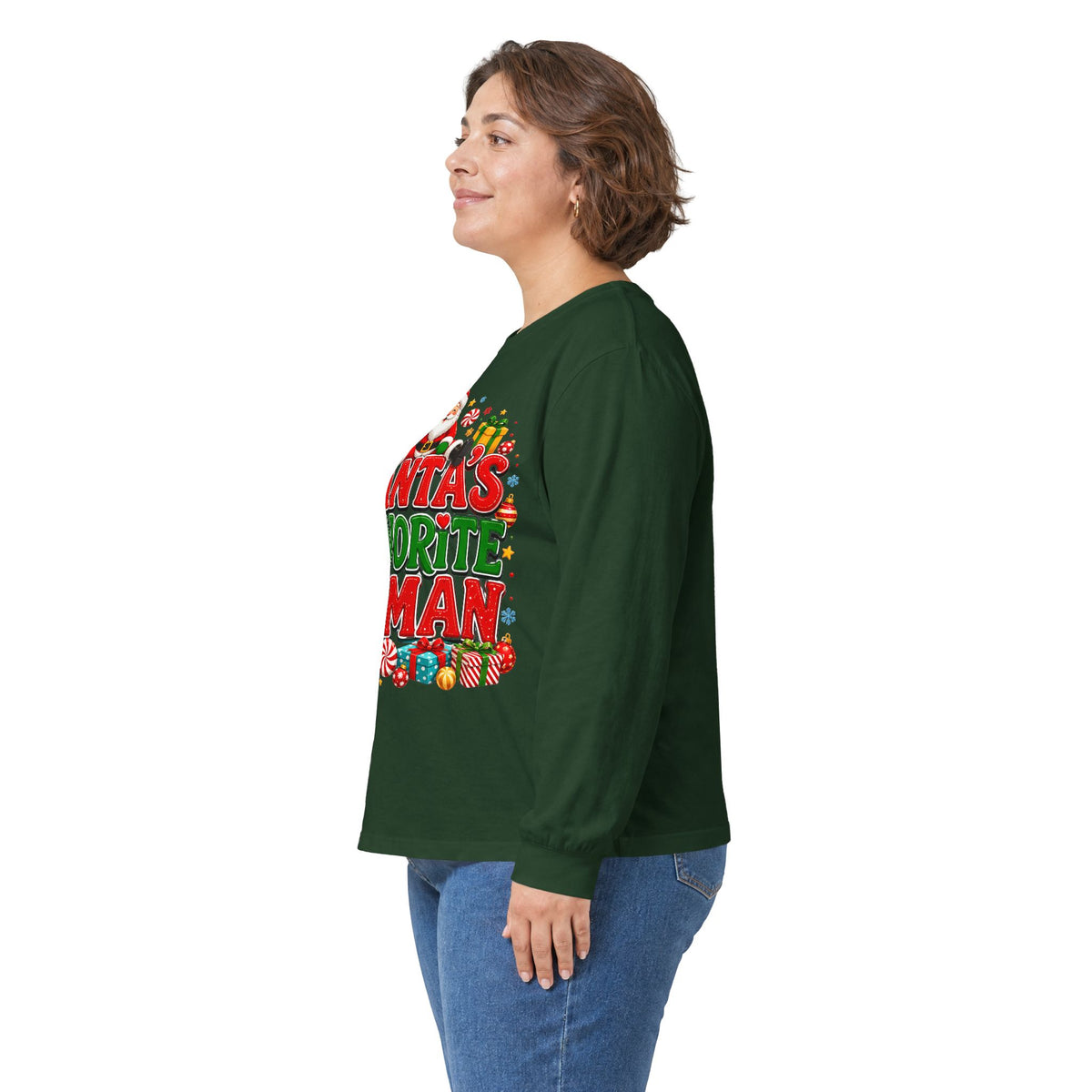Santa's Favorite Human Long Sleeve Tee