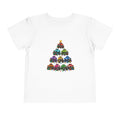 Toddler Tee — Colorful Monster Truck Christmas Tree Holiday Shirt