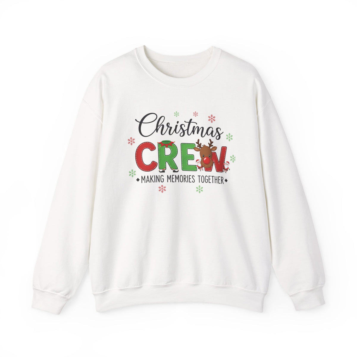 Christmas Crew Sweatshirt – "Christmas Crew: Making Memories Together" Holiday Pullover