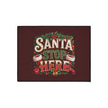 Santa Stop Here Heavy-Duty Floor Mat — Holiday Welcome Door Mat