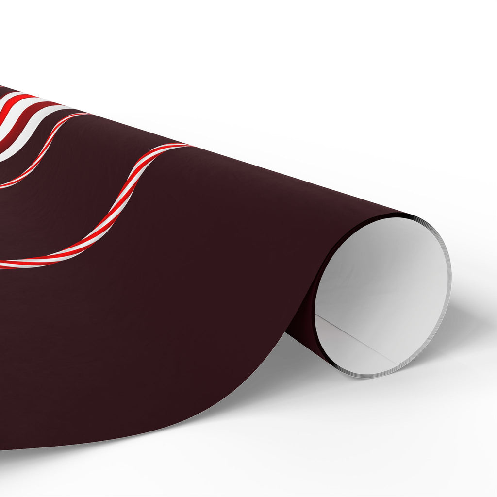 Christmas Ornament Wrapping Paper – Red & Gold Holiday Gift Wrap Roll