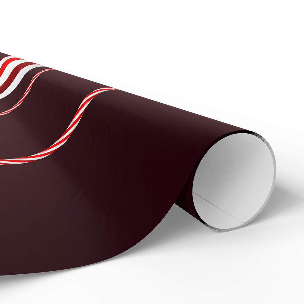 Christmas Ornament Wrapping Paper – Red & Gold Holiday Gift Wrap Roll