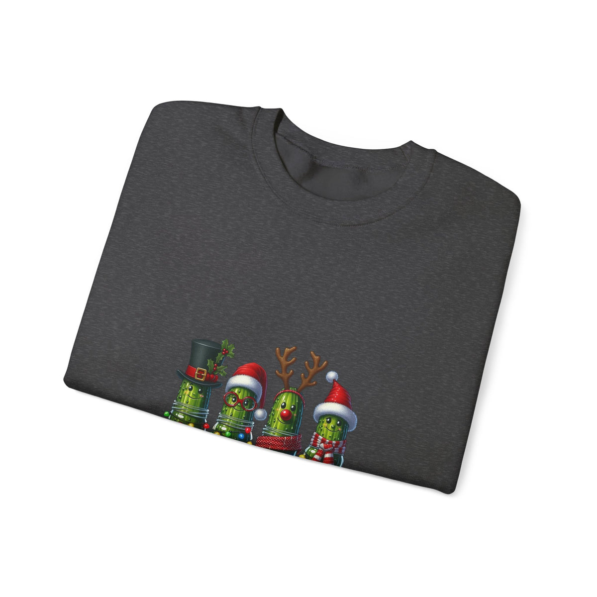 Christmas Pickle Crewneck Sweatshirt — Festive Pickle Family Holiday Sweatshirt