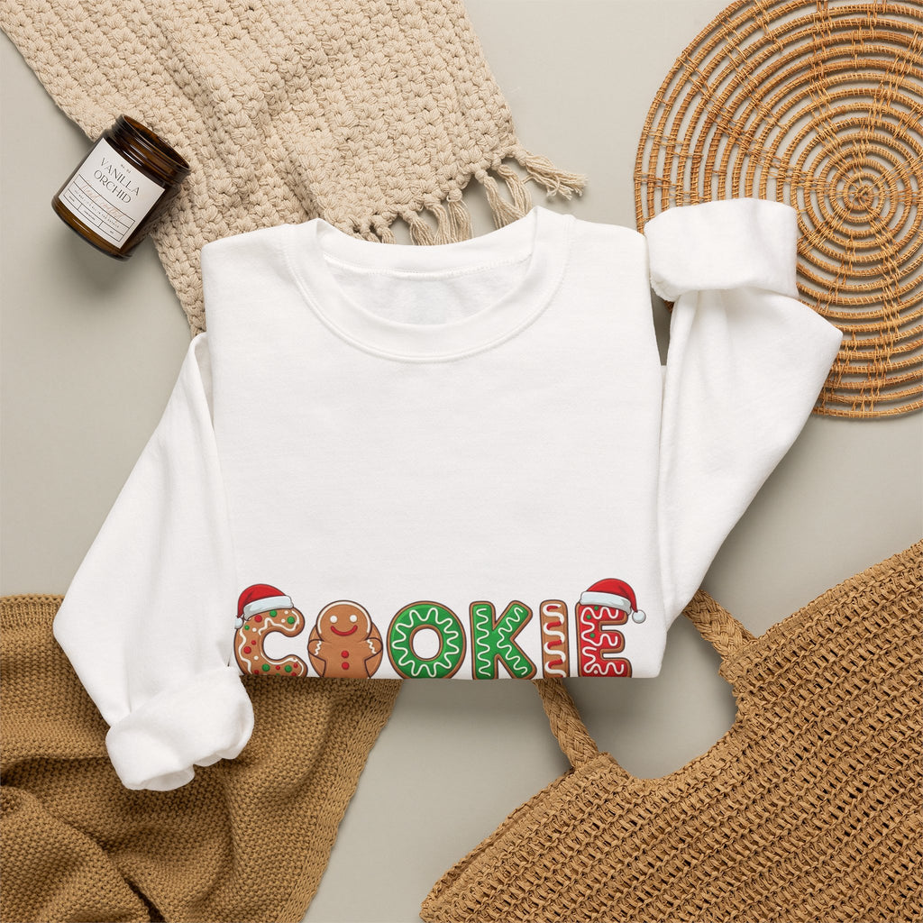 Cookie Crew Crewneck Sweatshirt — Cute Christmas Holiday Baking Graphic