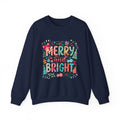 Merry and Bright Crewneck Sweatshirt — Festive Christmas Holiday Sweater