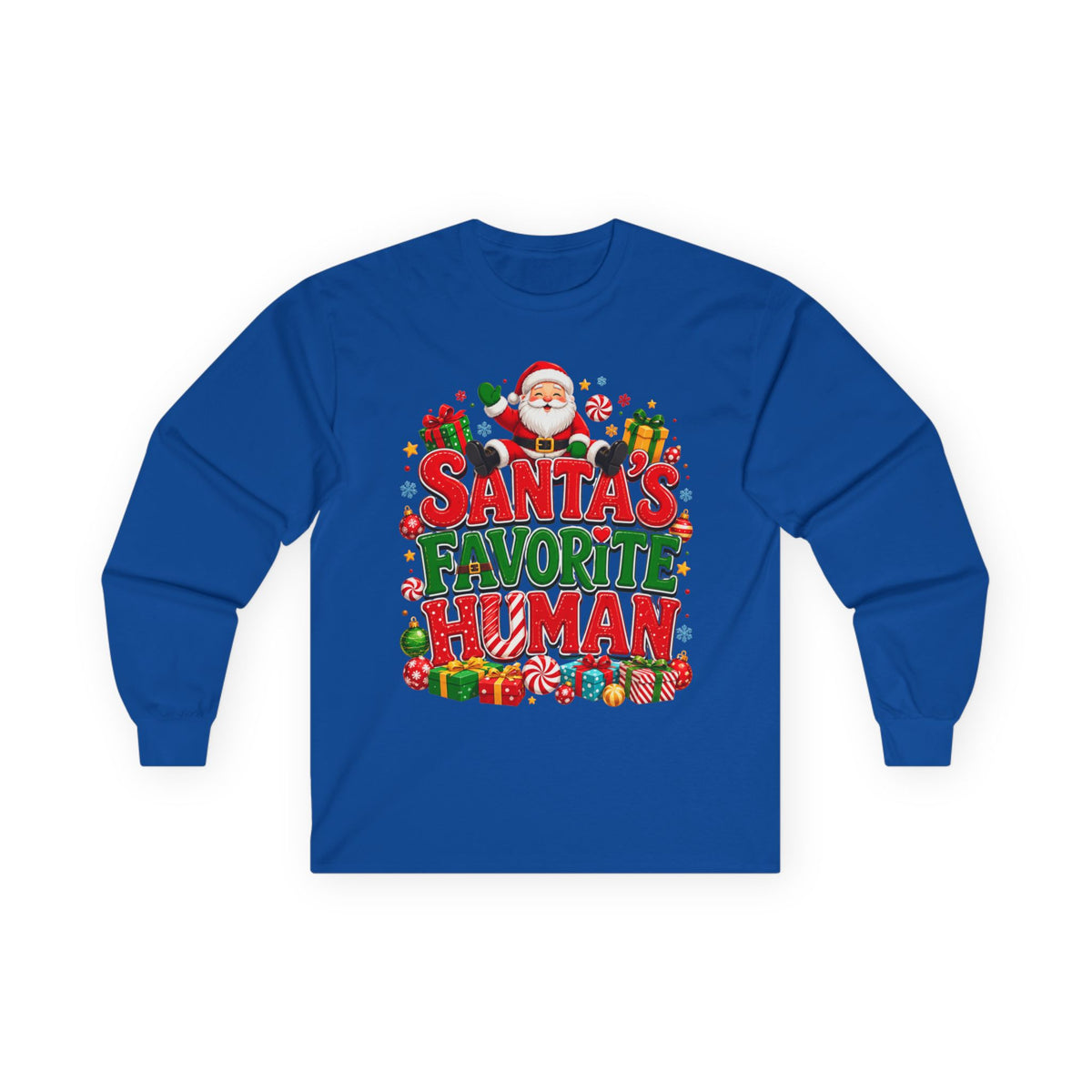Santa's Favorite Human Long Sleeve Tee