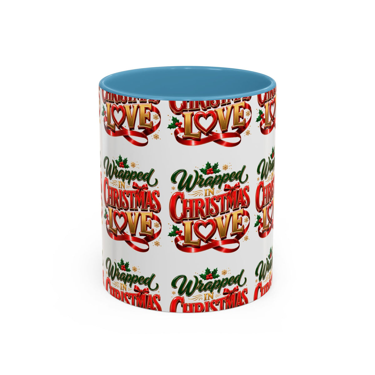Wrapped Christmas Love Accent Coffee Mug – Festive Holiday Tea & Cocoa Cup