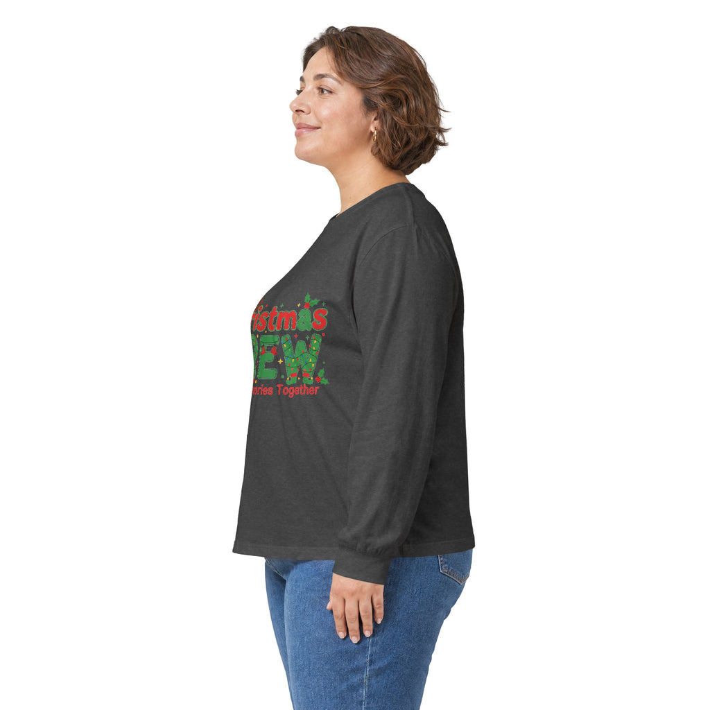 Christmas Crew Long Sleeve Tee — "Making Memories Together" Holiday Shirt