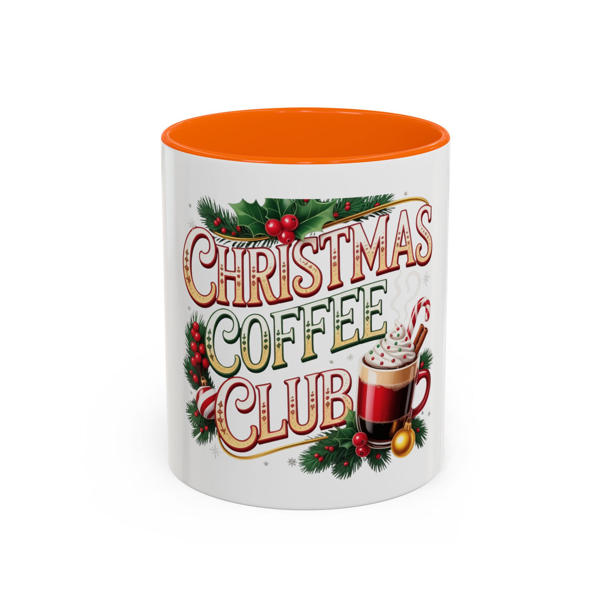 Christmas Coffee Club Mug — Holiday Coffee Lover Accent Mug (11/15 oz)