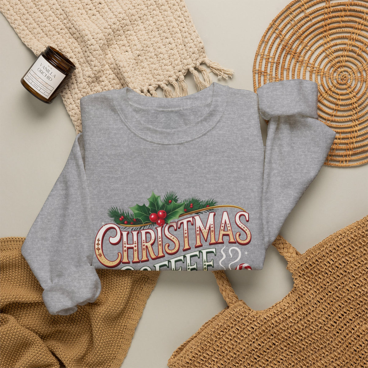 Christmas Coffee Club Sweatshirt — Cozy Holiday Crewneck for Coffee Lovers