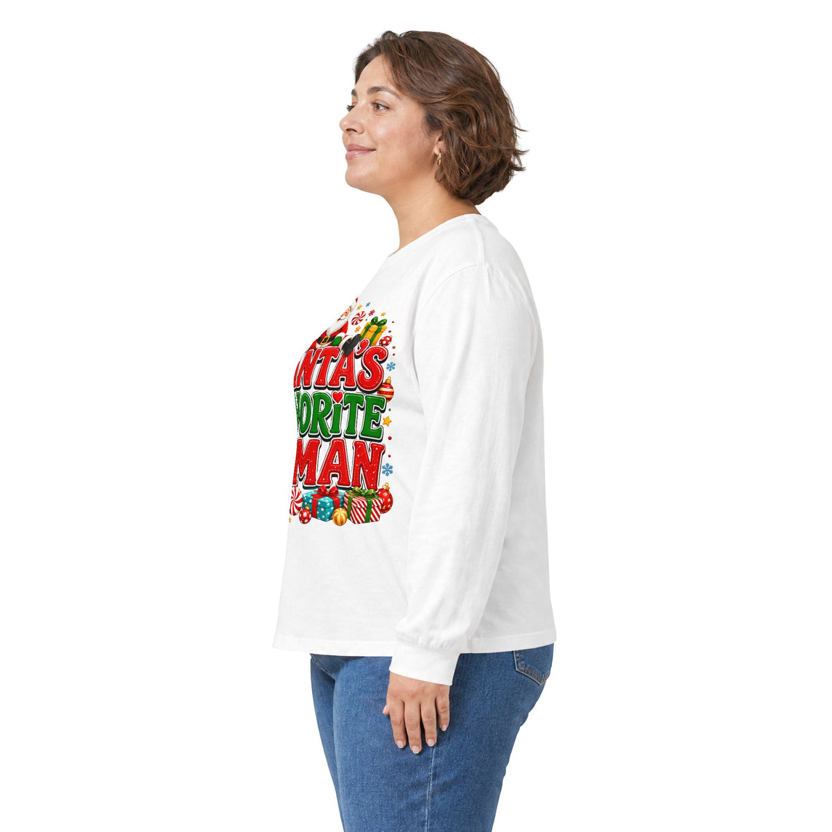 Santa's Favorite Human Long Sleeve Tee