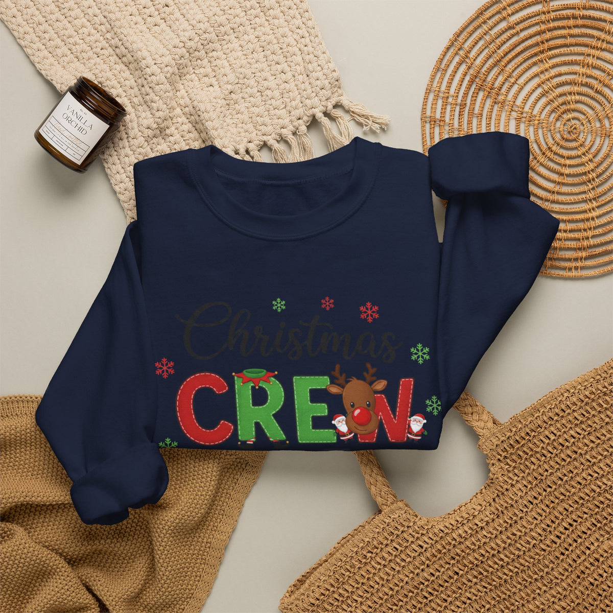 Christmas Crew Sweatshirt – "Christmas Crew: Making Memories Together" Holiday Pullover