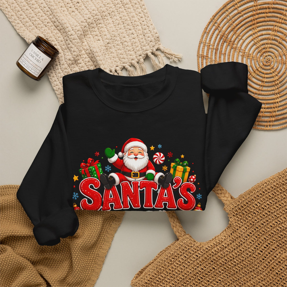 Santa's Favorite Human Crewneck Sweatshirt