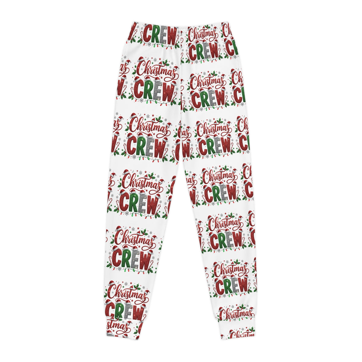 Christmas Crew Youth Joggers — Festive Holiday Graphic Pants