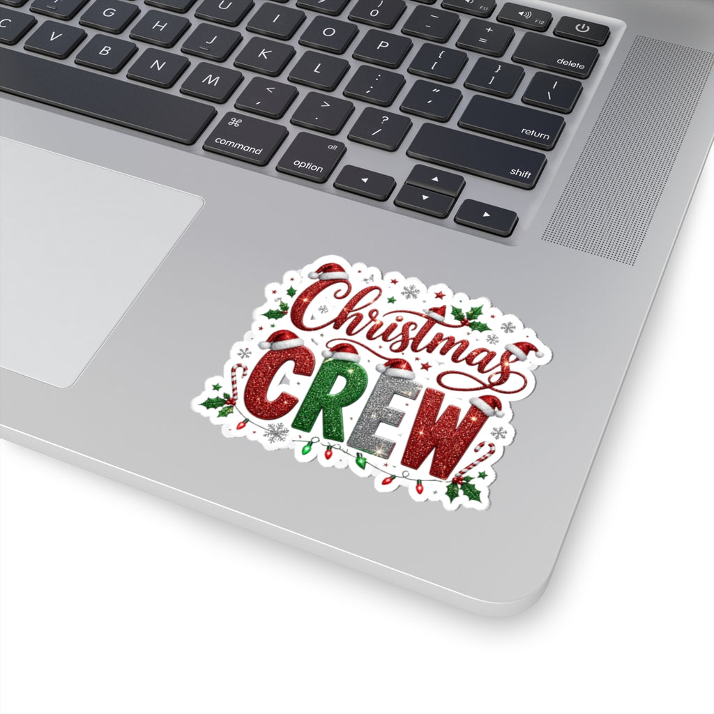 Christmas Crew Sticker — Festive Kiss-Cut Holiday Decal