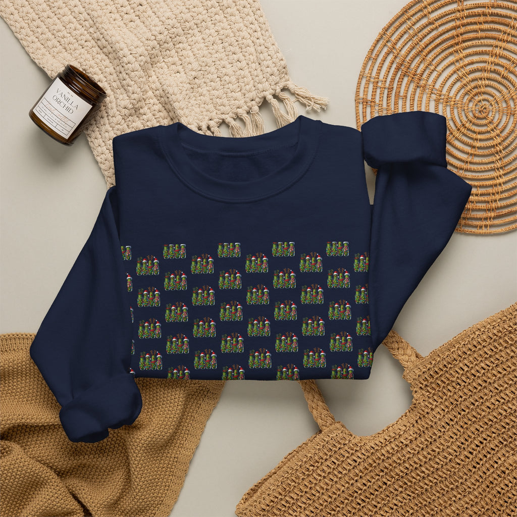 Garage Tools Pattern Crewneck Sweatshirt