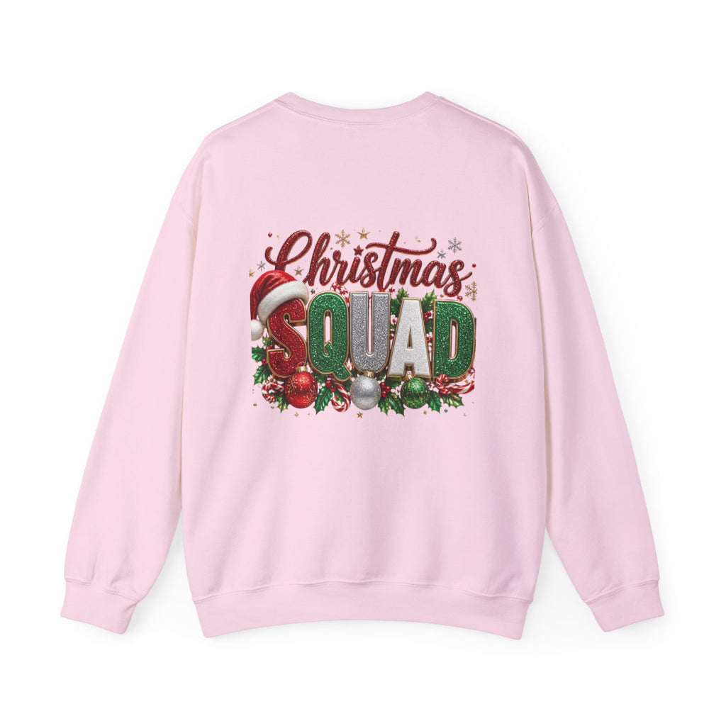 Christmas Squad Crewneck Sweatshirt — Festive Holiday Graphic Pullover