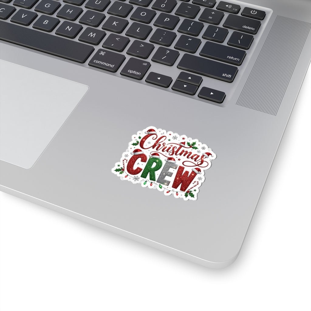 Christmas Crew Sticker — Festive Kiss-Cut Holiday Decal