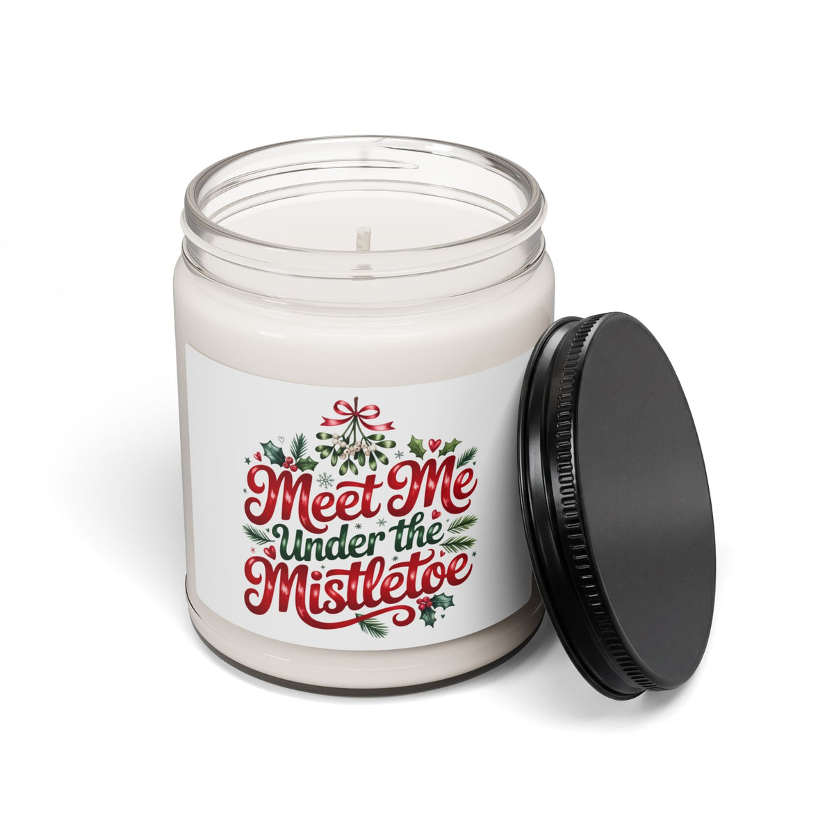 Meet Me Under the Mistletoe Scented Soy Candle — 9oz Holiday Christmas Candle