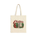 Christmas Squad Tote Bag – Festive Holiday Cotton Canvas Gift Tote