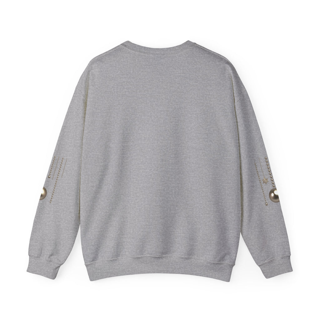 Merry Christmas Crewneck Sweatshirt — Festive Santa Hat & Holly Holiday Pullover