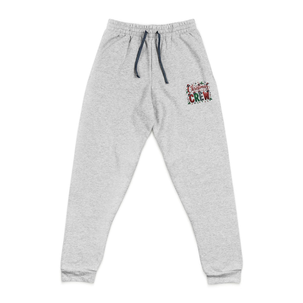 Embroidered ‘OH!’ Floral Joggers — Cozy Grey Sweatpants