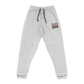 Embroidered ‘OH!’ Floral Joggers — Cozy Grey Sweatpants