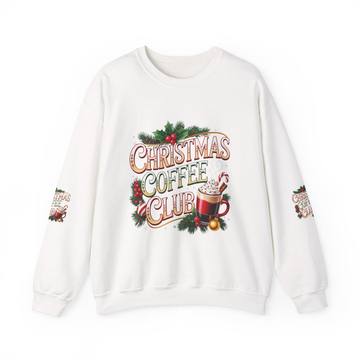 Christmas Coffee Club Sweatshirt — Cozy Holiday Crewneck for Coffee Lovers