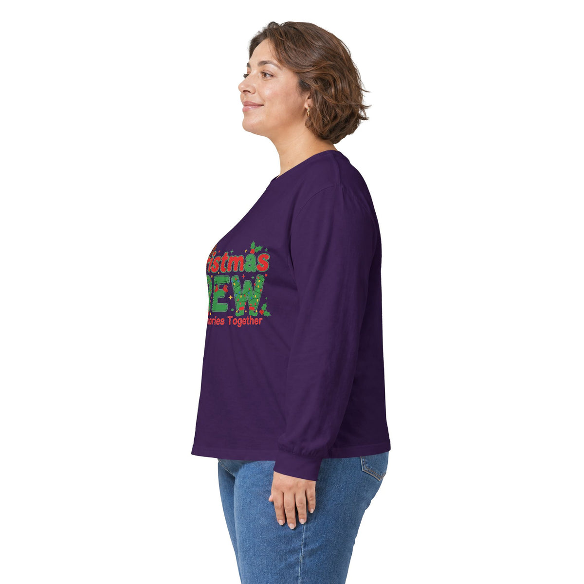 Christmas Crew Long Sleeve Tee — "Making Memories Together" Holiday Shirt