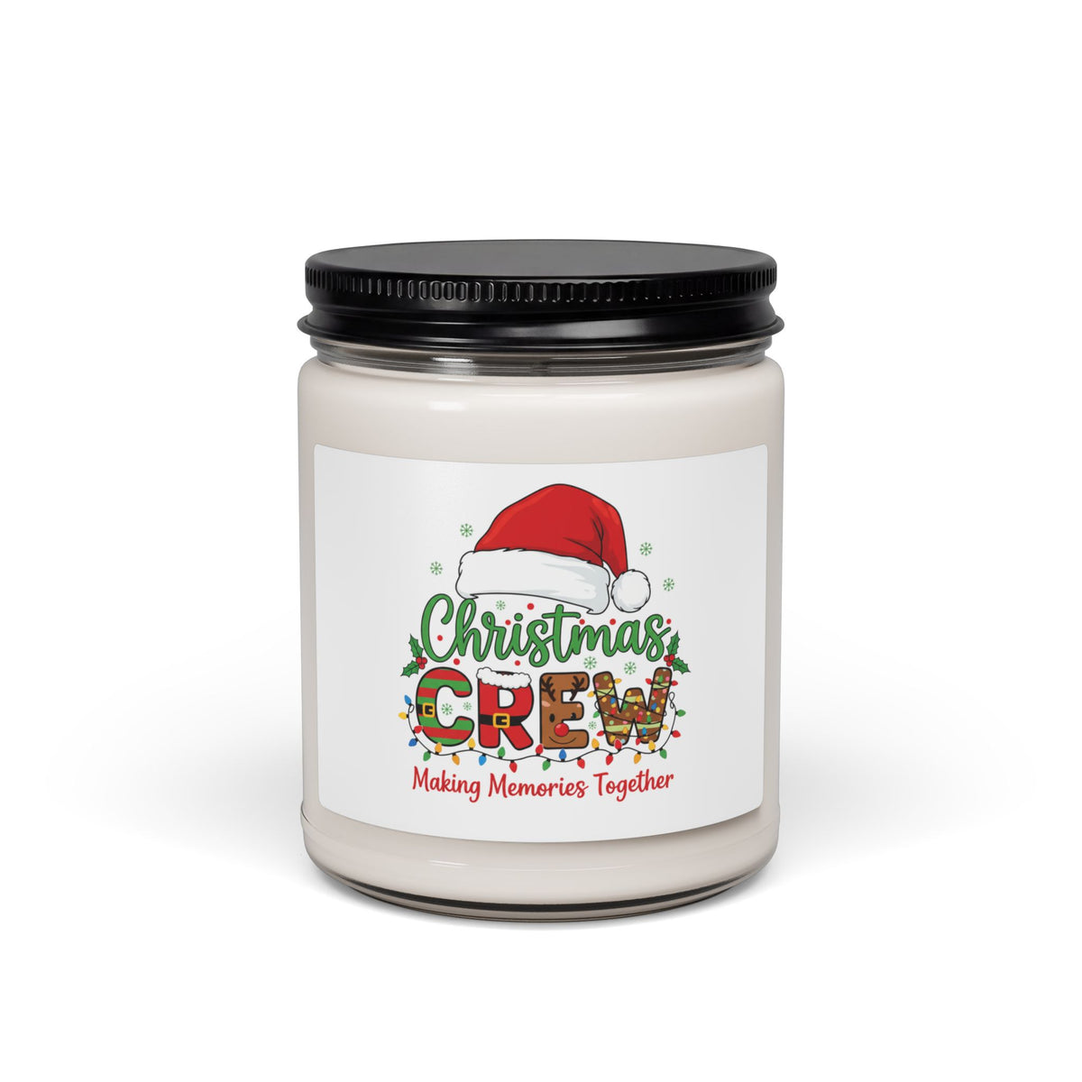 Christmas Crew Scented Soy Candle — 9oz Holiday Jar Candle