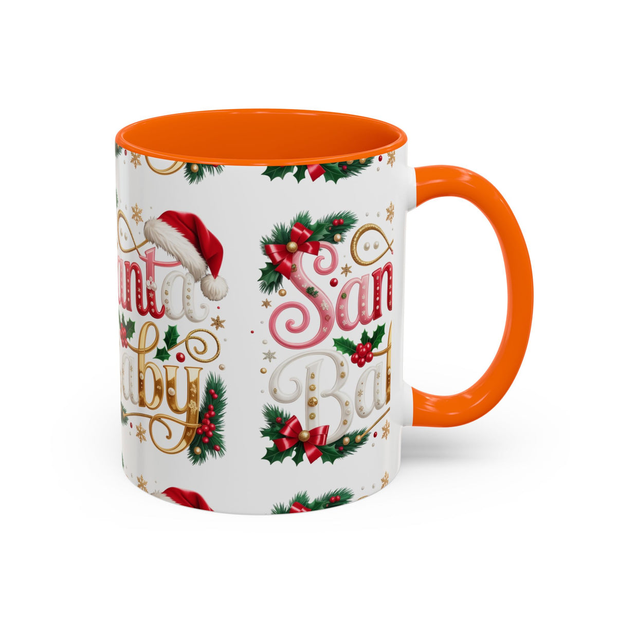 Santa Baby Christmas Accent Mug – Festive Holiday Coffee Cup (11/15oz)