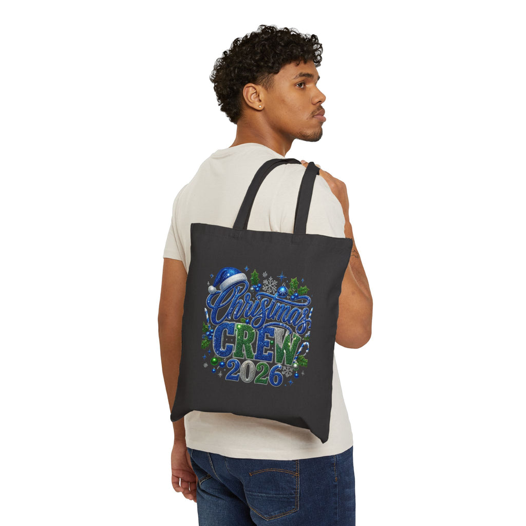 Christmas Crew 2026 Tote Bag — Holiday Canvas Gift Bag