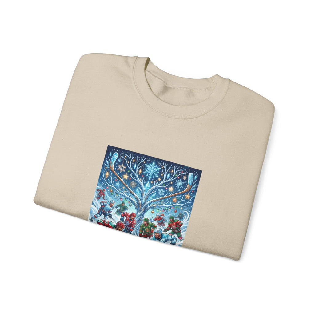 Holiday Ice Skaters Crewneck Sweatshirt — Vintage Winter Carolers Design
