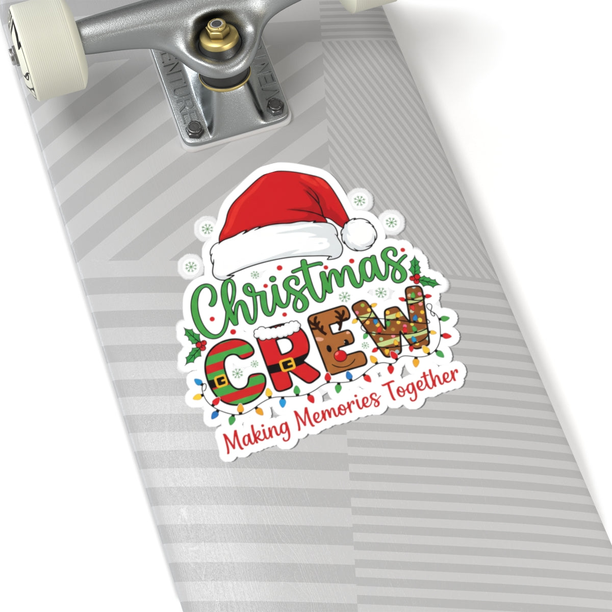 Christmas Crew Kiss-Cut Sticker — "Making Memories Together" Holiday Decal