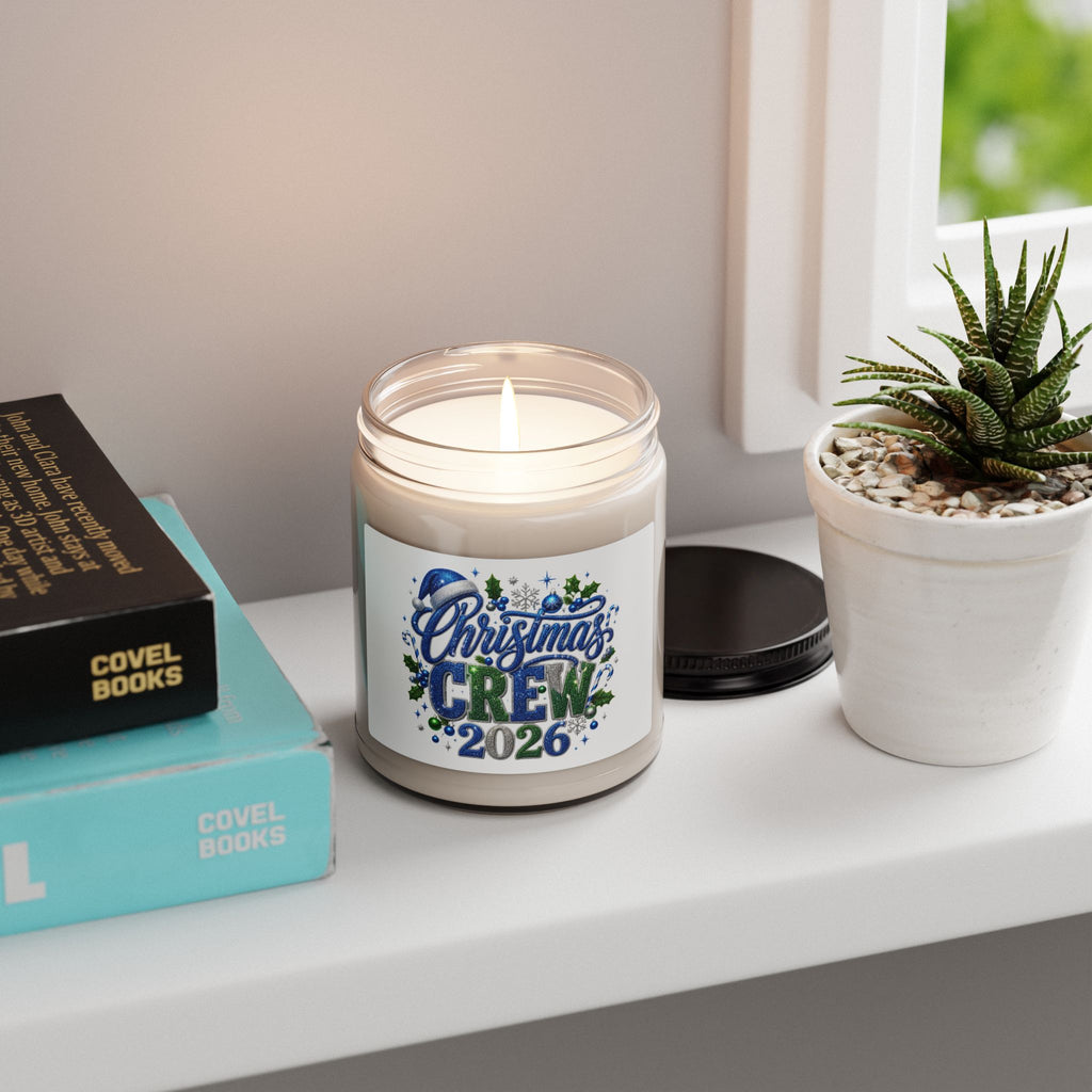 Christmas Crew Scented Soy Candle — 9oz Holiday Jar Candle