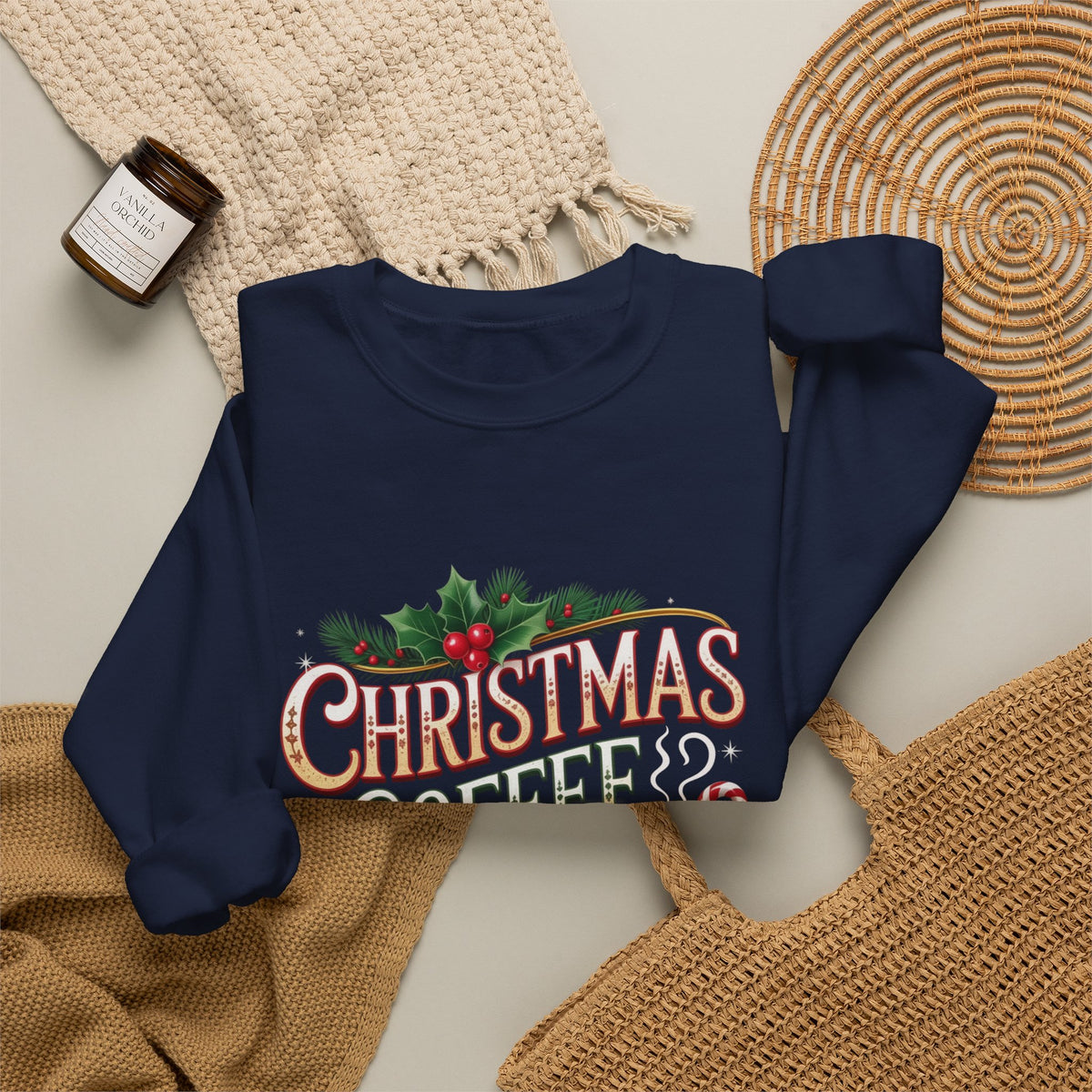 Christmas Coffee Club Sweatshirt — Cozy Holiday Crewneck for Coffee Lovers
